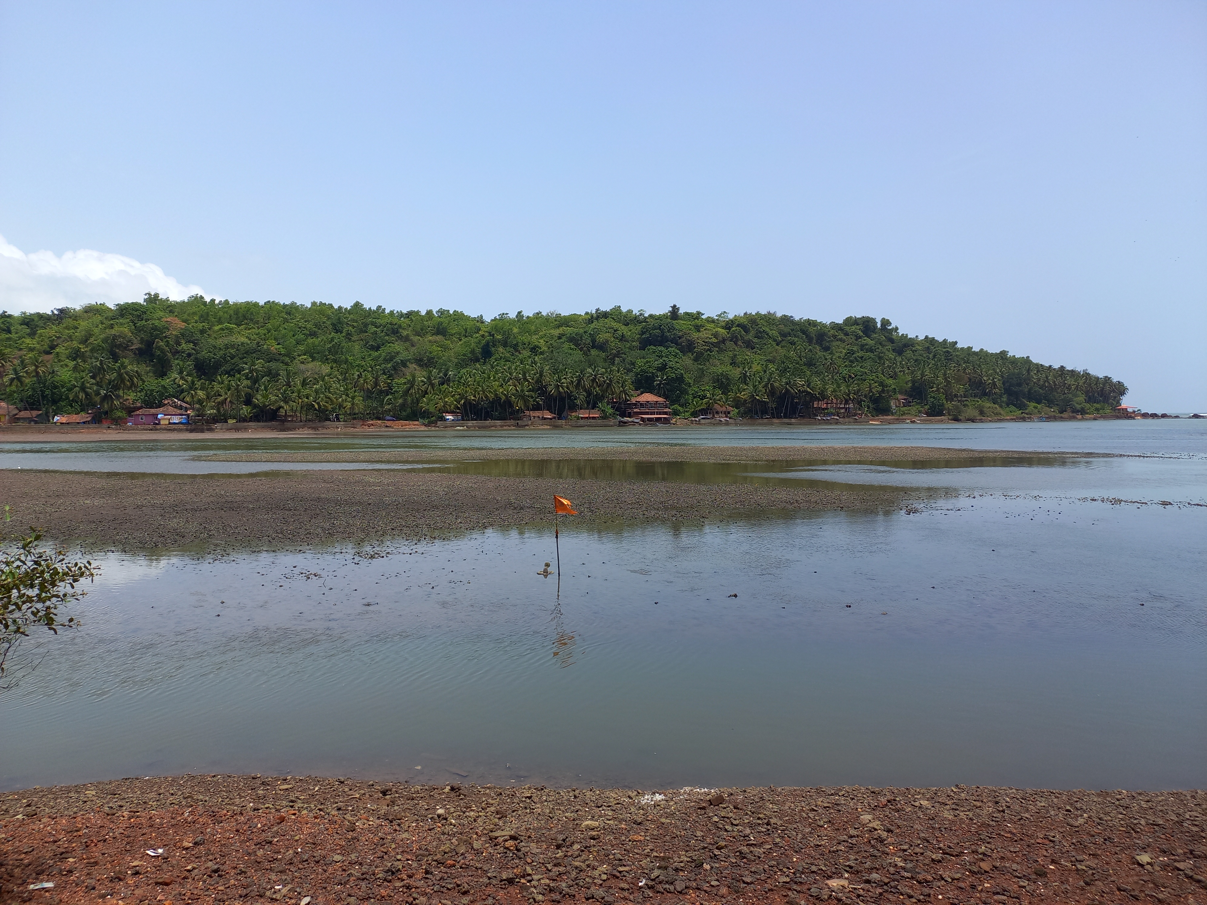 Betul coastline during low tide in South Goa