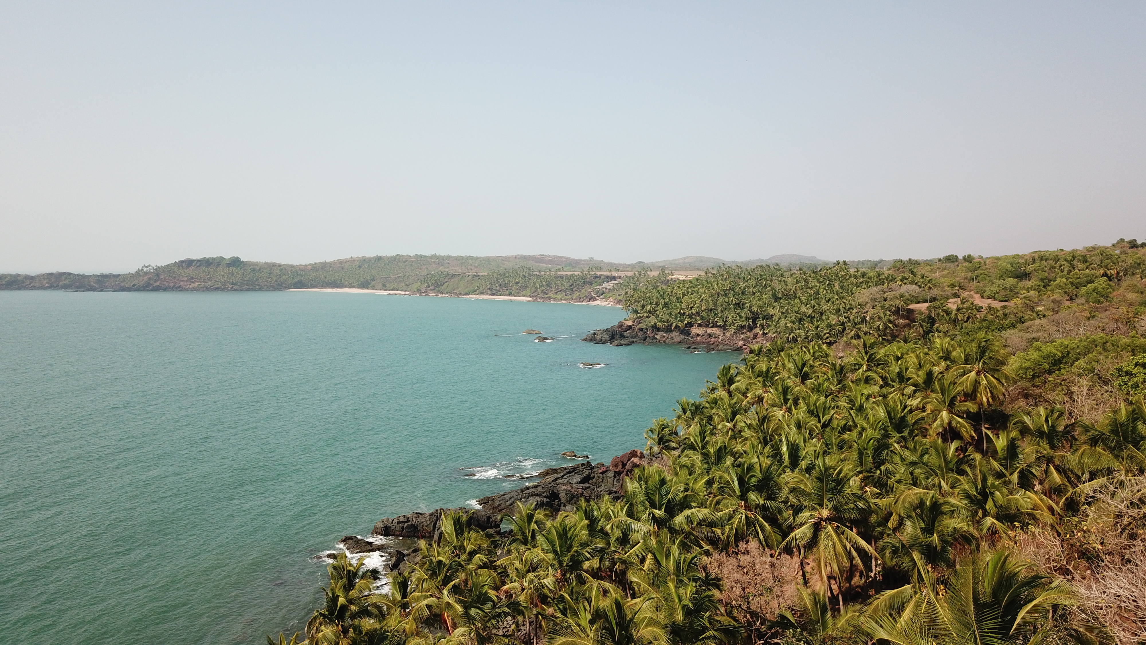 Cabo de Rama Fort and coastline in South Goa